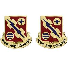 265th ADA (Air Defense Artillery) Regiment Unit Crest (Home and Country)